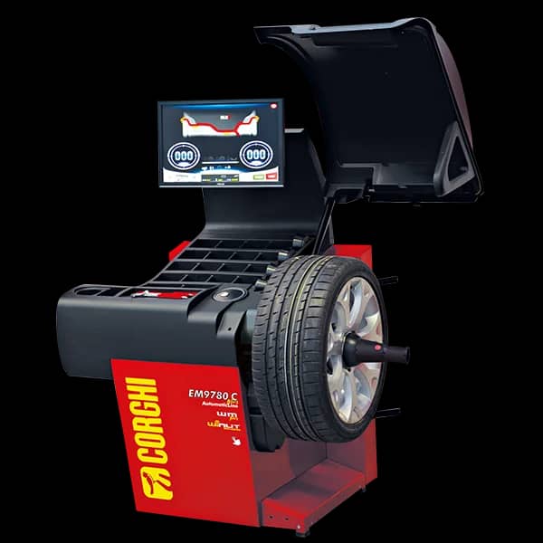 Corghi EM 9780 PLUS AUTOMATICLINE TOUCH — Супер-автоматический балансировочный стенд