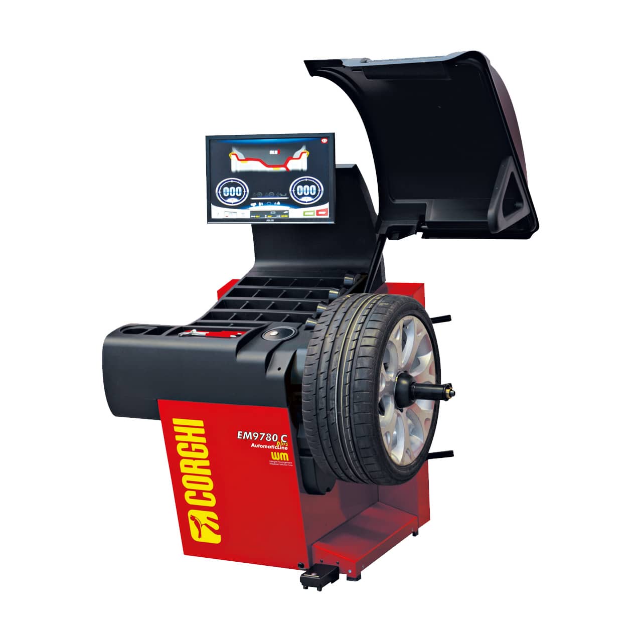 Corghi EM 9780C PLUS AUTOMATICLINE TOUCH — Супер-автоматический балансировочный стенд